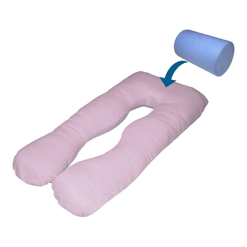 TERAFLEX - ALMOHADA EMBARAZO LACTANCIA MEMORY FOAM GEL ROSADO TERAFLEX