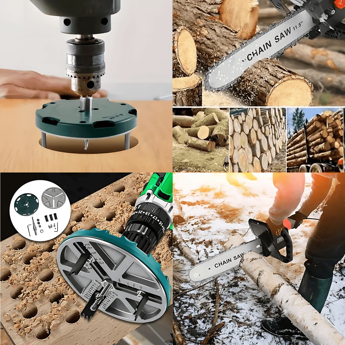 ROSH - Combo de Corte Motosierra + Adaptador Perforador