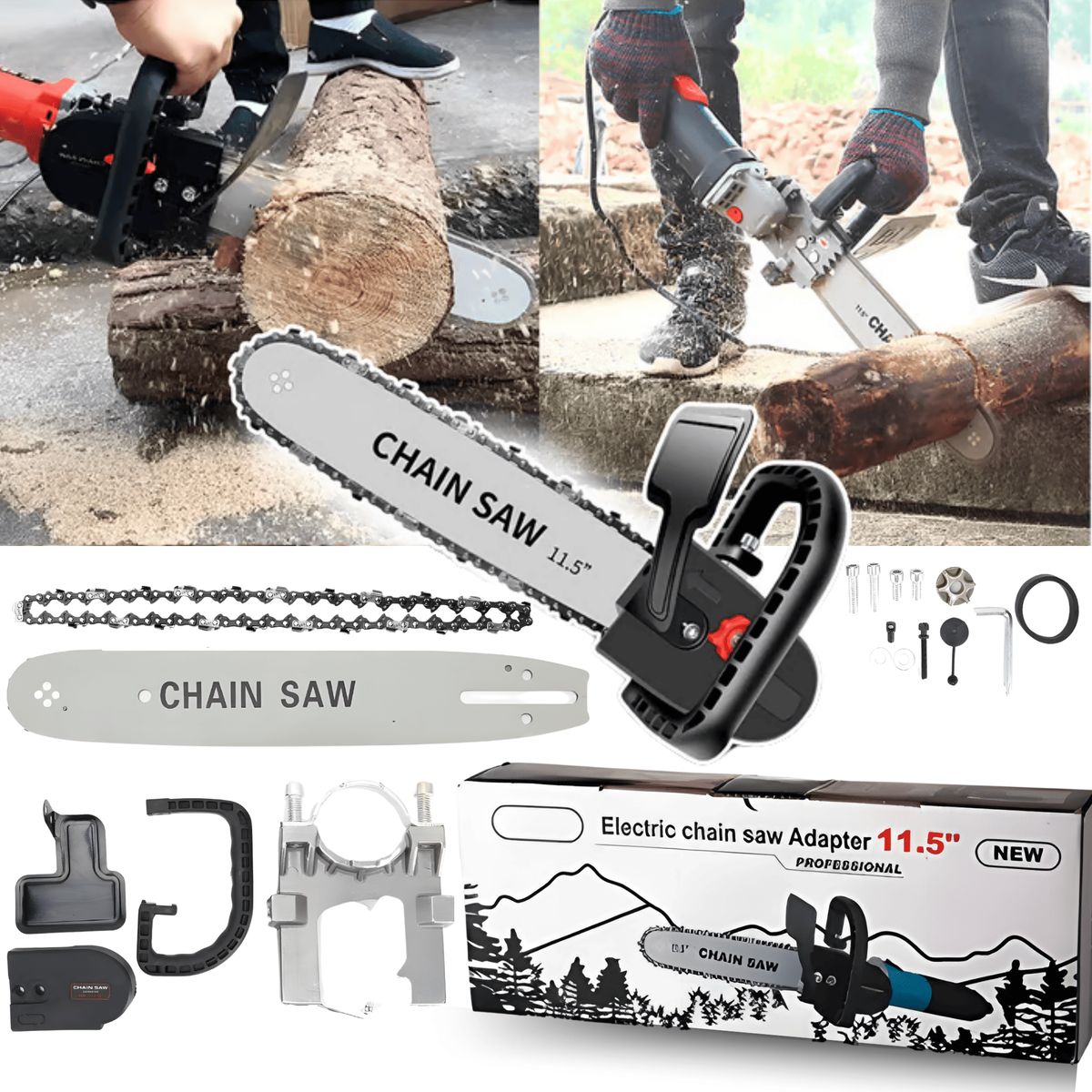 ROSH - Combo de Corte Motosierra + Adaptador Perforador