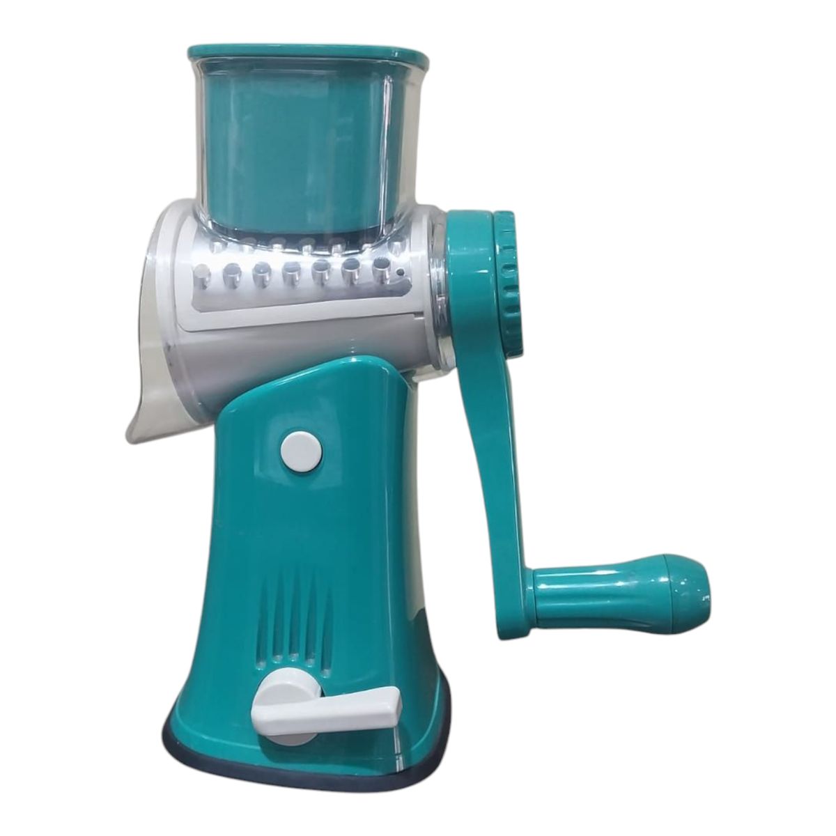 WELL BEING - Rallador de Cocina con Base y 5 Cuchillas de Acero Inoxidable