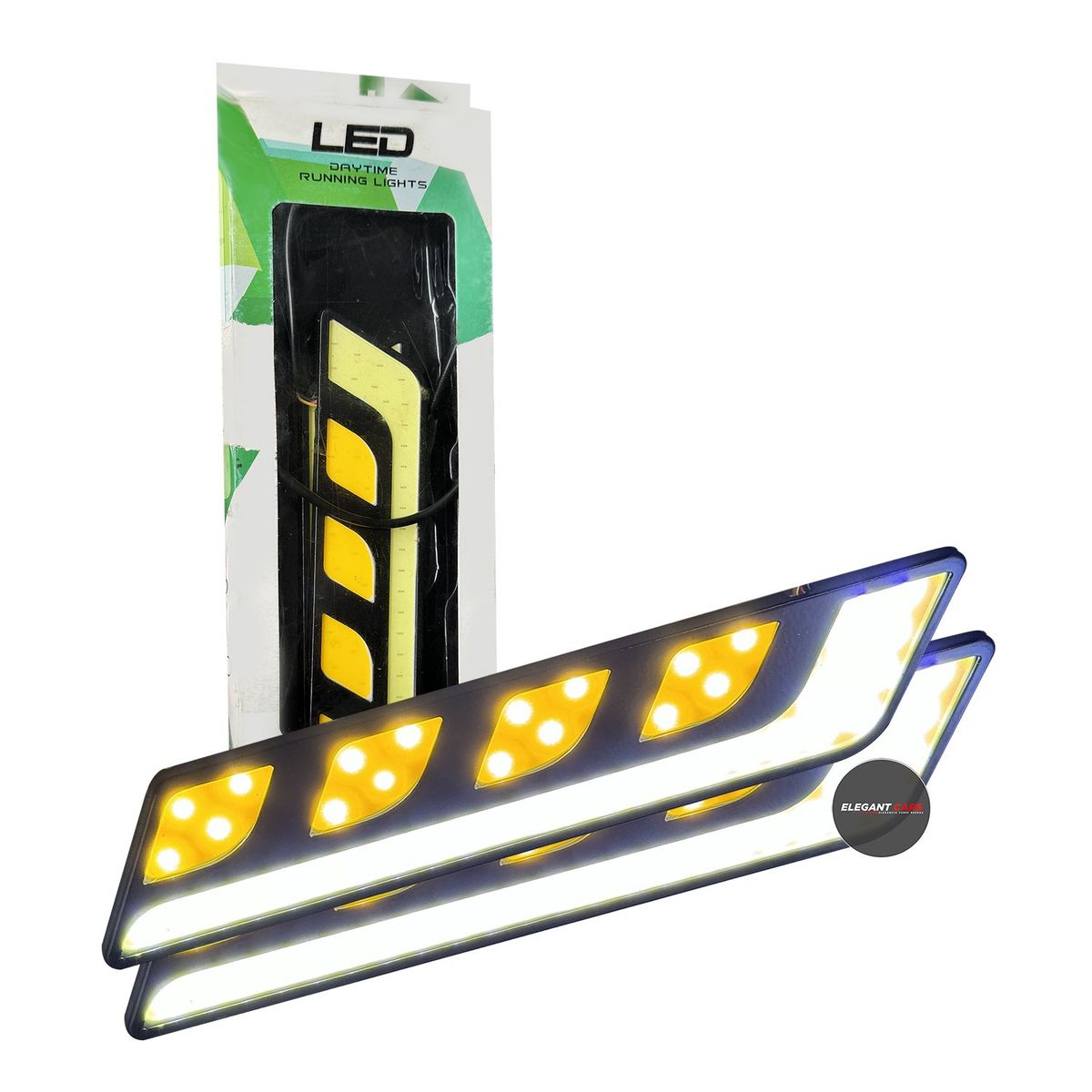 JET - Luz Diurna Neblinero Luz Blanco Con Direccional DRL Par