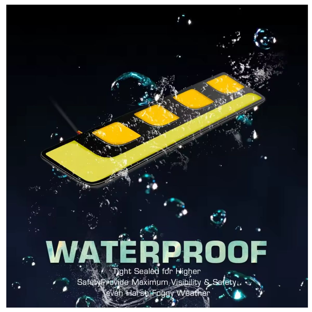 JET - Luz Diurna Neblinero Luz Blanco Con Direccional DRL Par