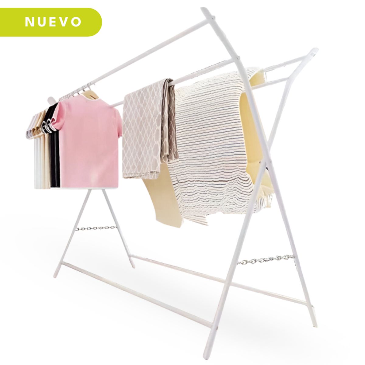 MINARI - Tendedero Perchero Colgador de Ropa Plegable 70T