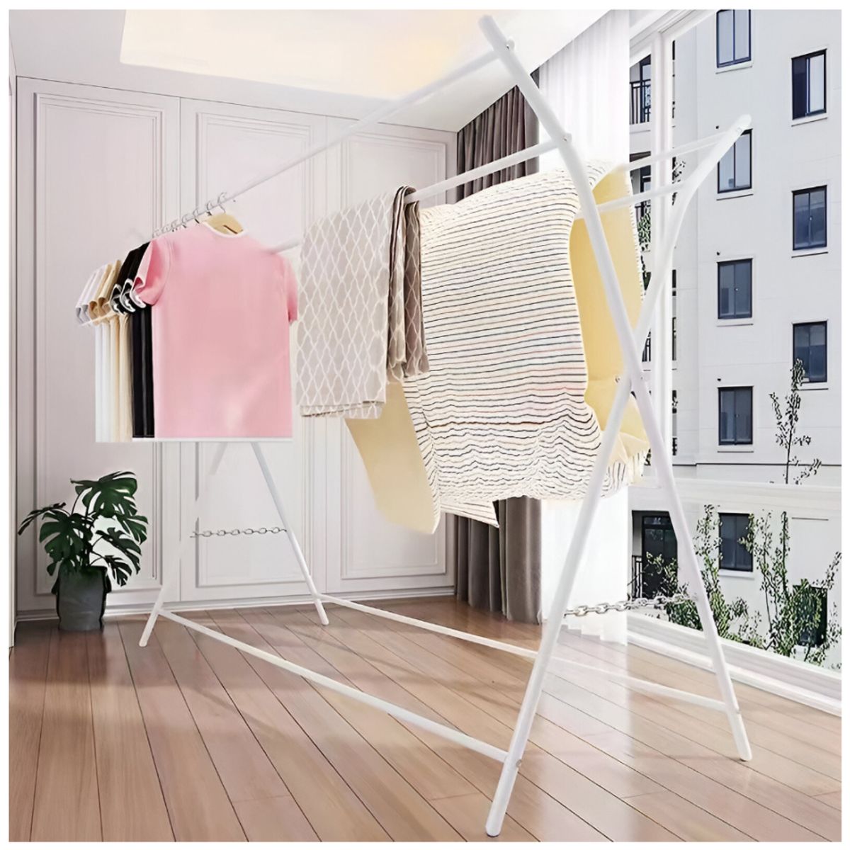 MINARI - Perchero Plegable Colgador de Ropa Tendedero 70T