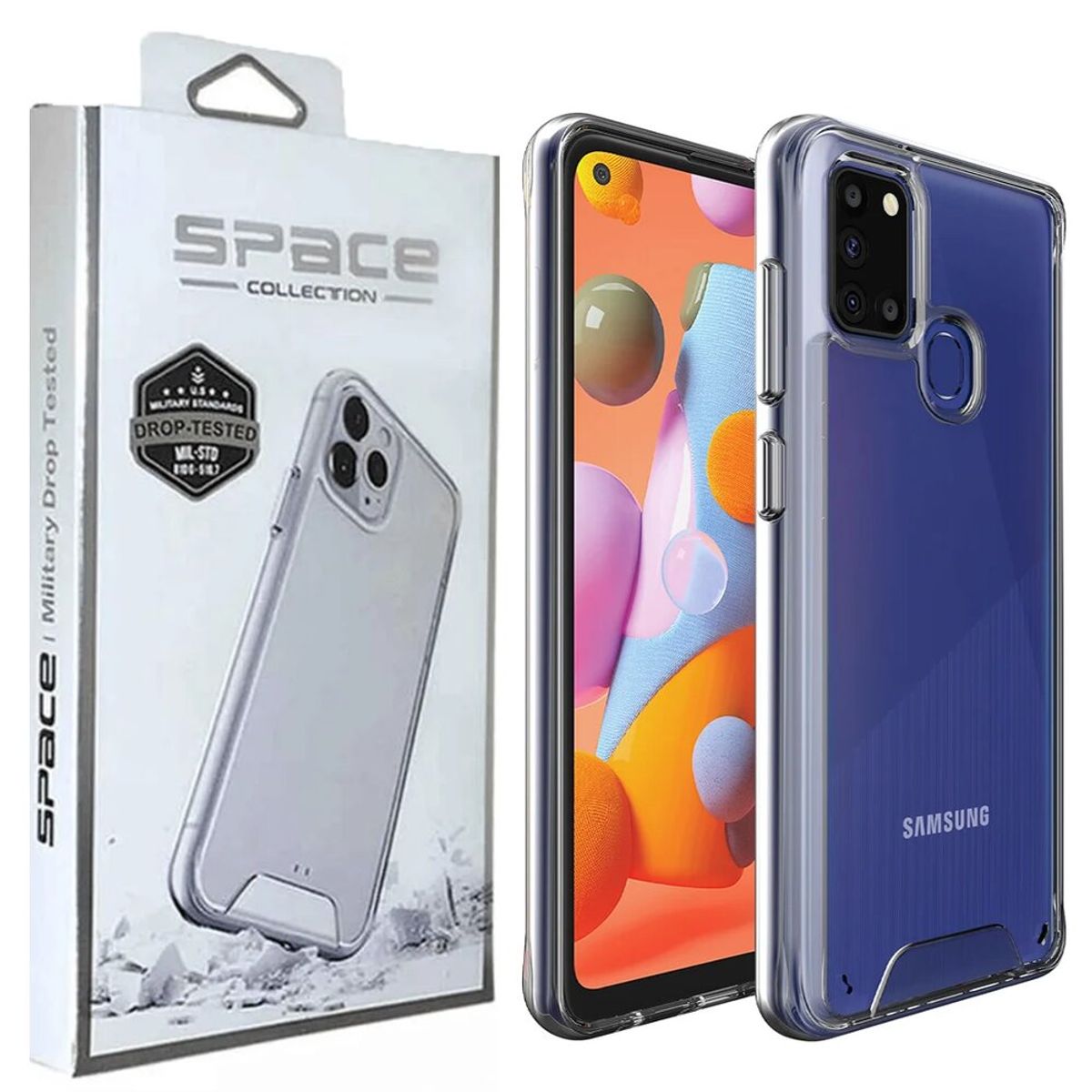 SPACE - Case Space Para Samsung A21s-Transparente