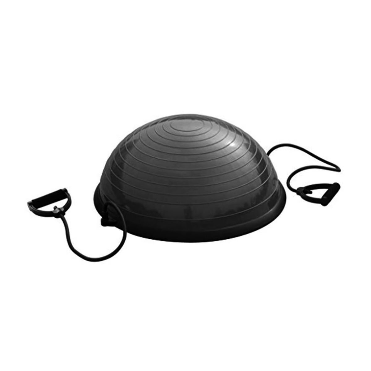 GENERICO - Bosu Ball BLACK Media Pelota Pilates Semi Esfera Balance