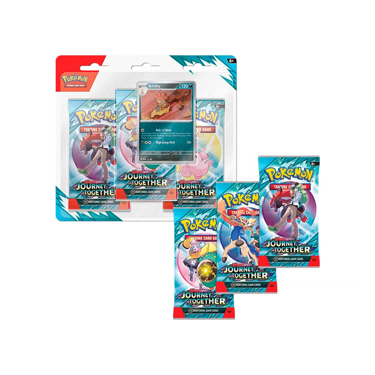 POKEMON - Pokemon TCG Journey Together 3 Blister Scrafty - English