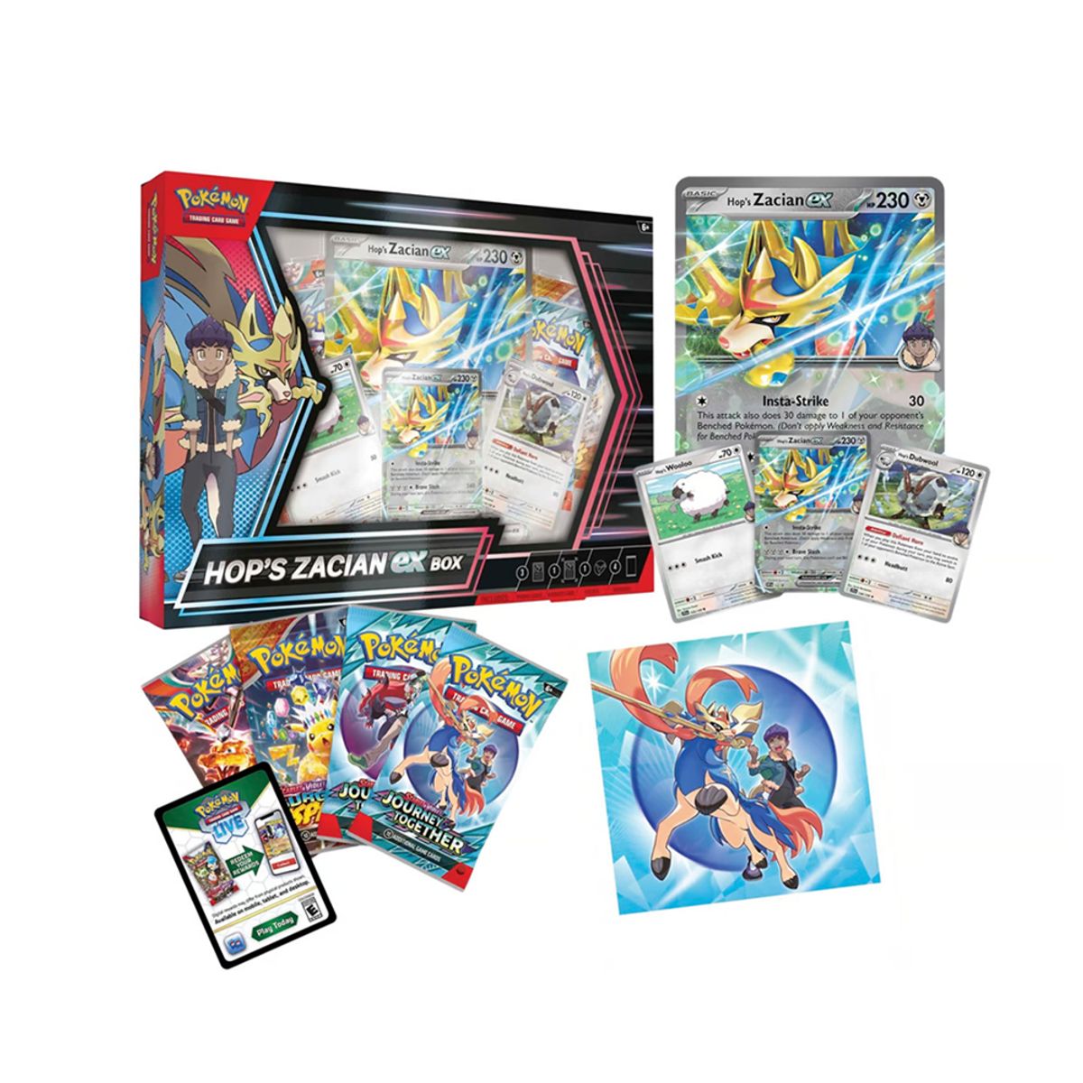 POKEMON - Pokemon TCG Hops Zacian Ex Box - English