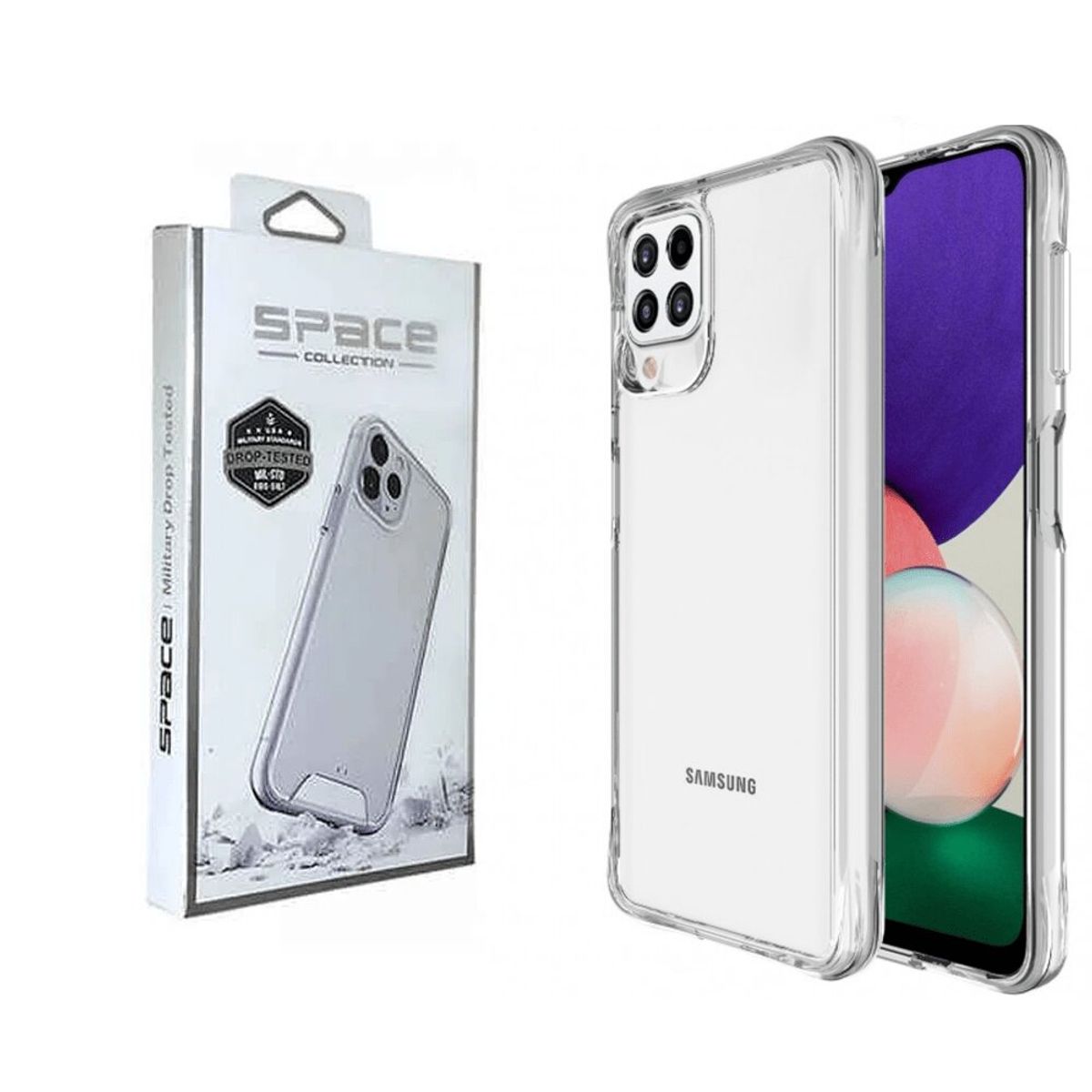 SPACE - Case Space Para Samsung A22 4g-Transparente