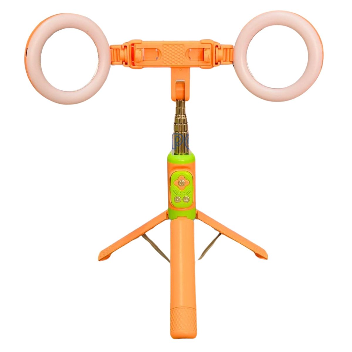 GENERICO - Selfie bluetooth con 2 aros de luz color melon