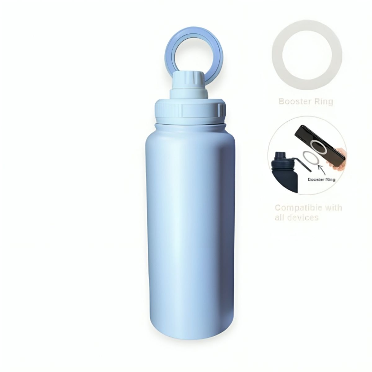 GENERICO - Termo Premium Acero Inoxidable Soporte Magnético para Celular 950 ml