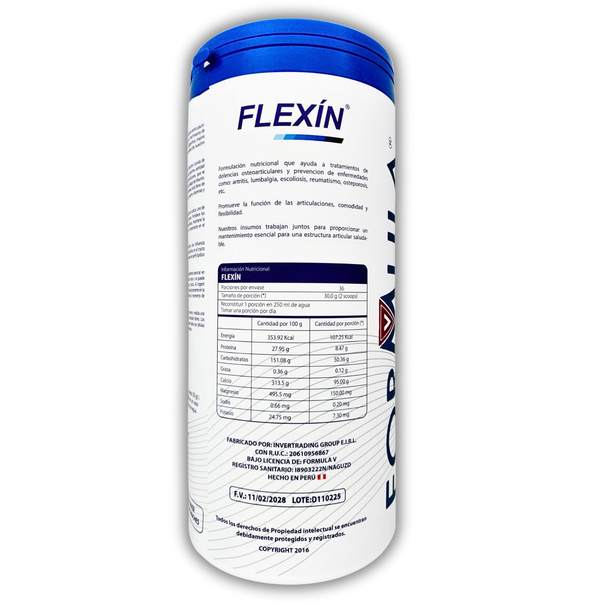 GENERICO - ARTICULACIONES Y HUESOS SANOS SUPLEMENTO NUTRICIONAL 1.1 KG FORMULA V