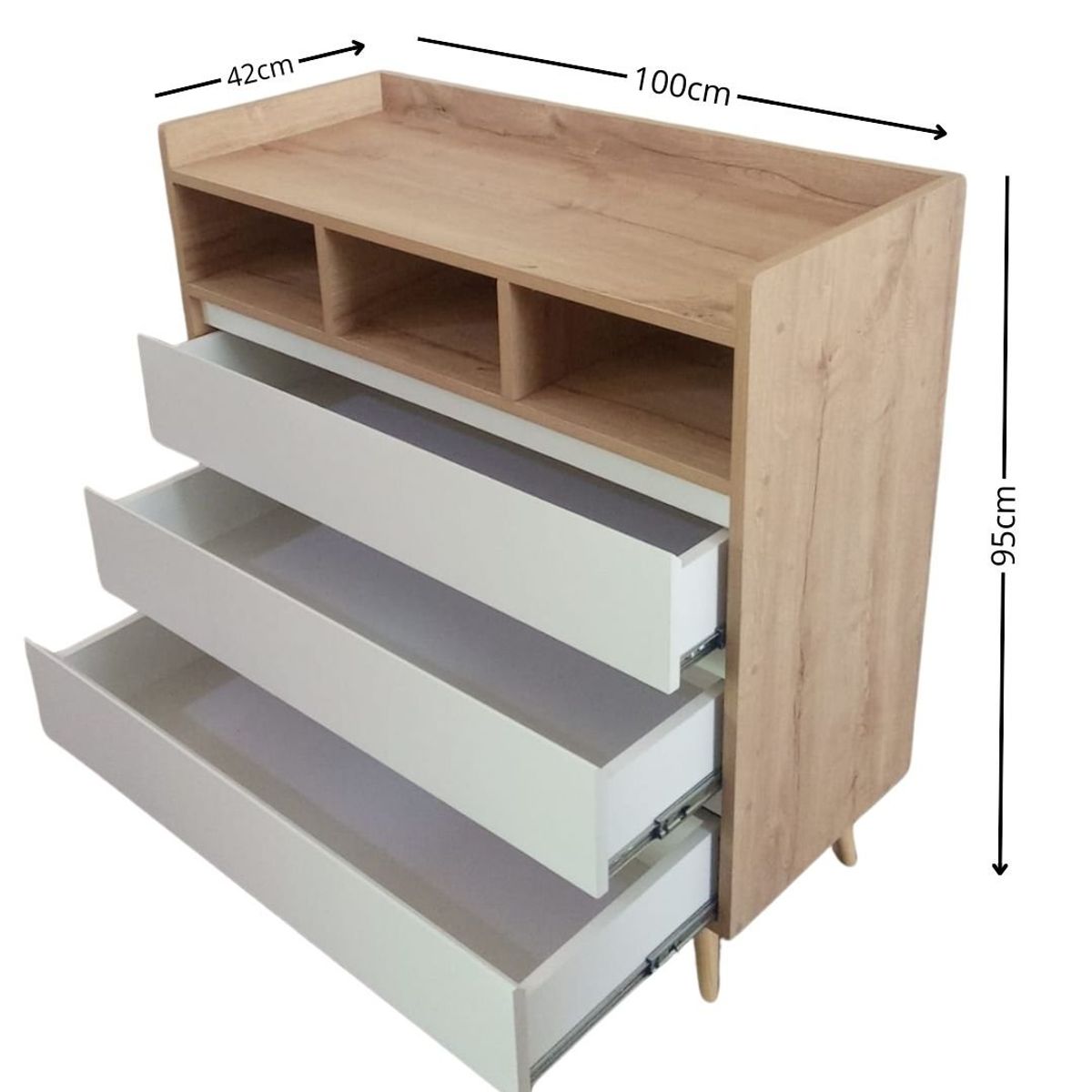 GENERICO - COMODA con cambiador color duna
