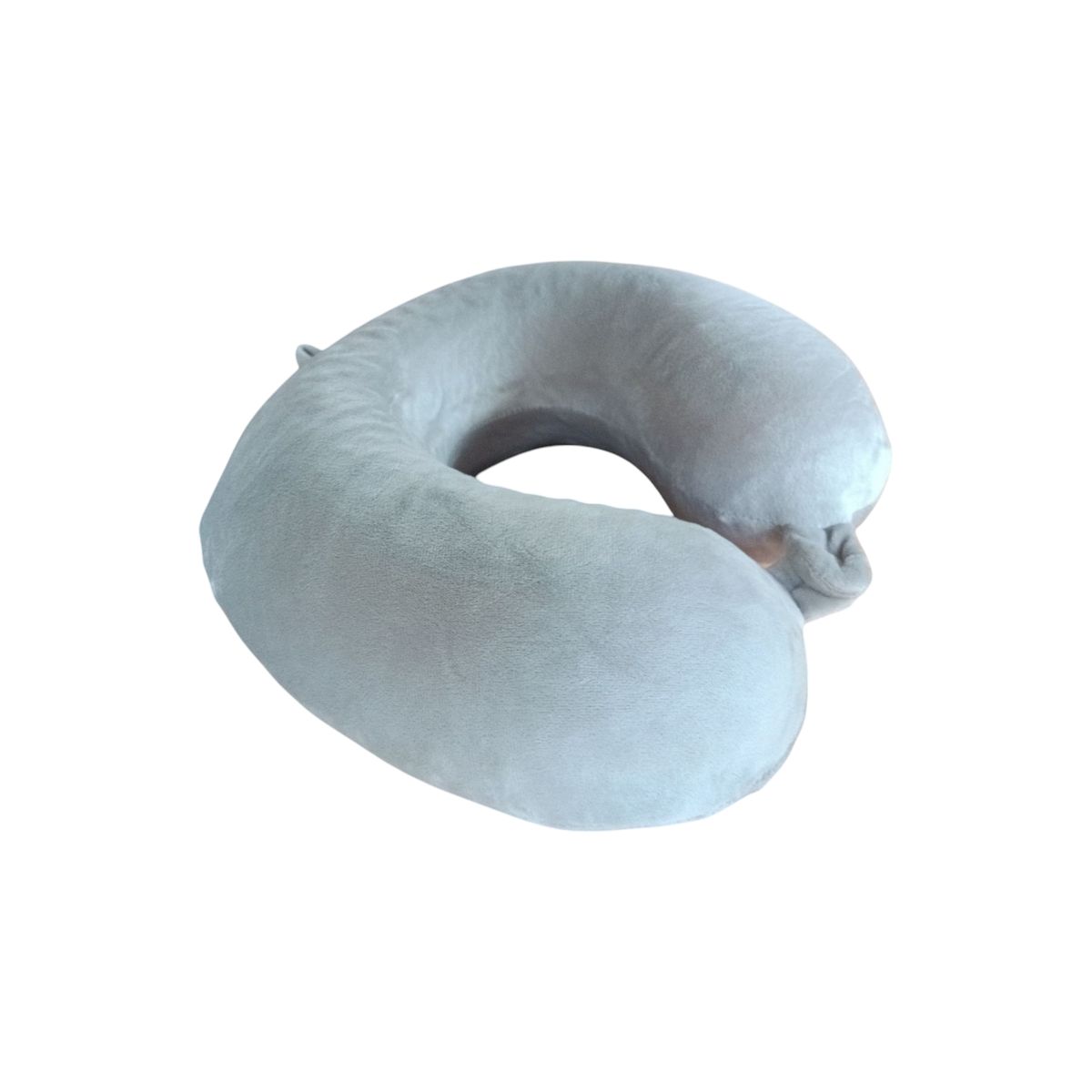 GENERICO - Collarin Almohada Viscoelástica Cuello U Gel Funda GREY