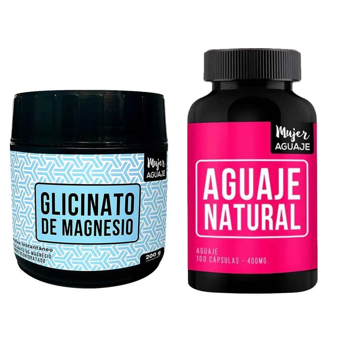 MUJER AGUAJE - Glicinato de Magnesio 200 g + Aguaje Natural Mujer Aguaje