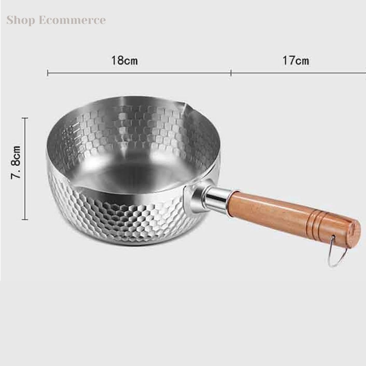 GENERICO - Cacerola de acero inoxidable para salsa de leche