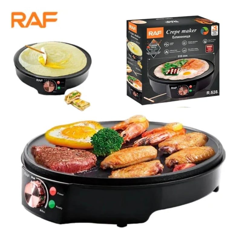 OEM - Crepera de 11 pulgadas 1200w Plancha para panqueques antiadherente