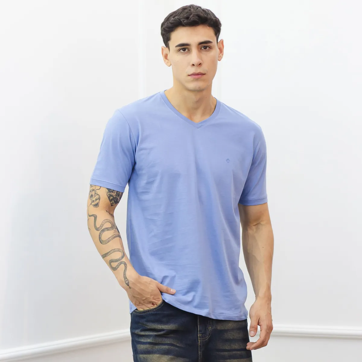 A VANTGARDESTYLE - POLO SLIM FIT CABALLERO MC - JERSEY 100% ALGODON