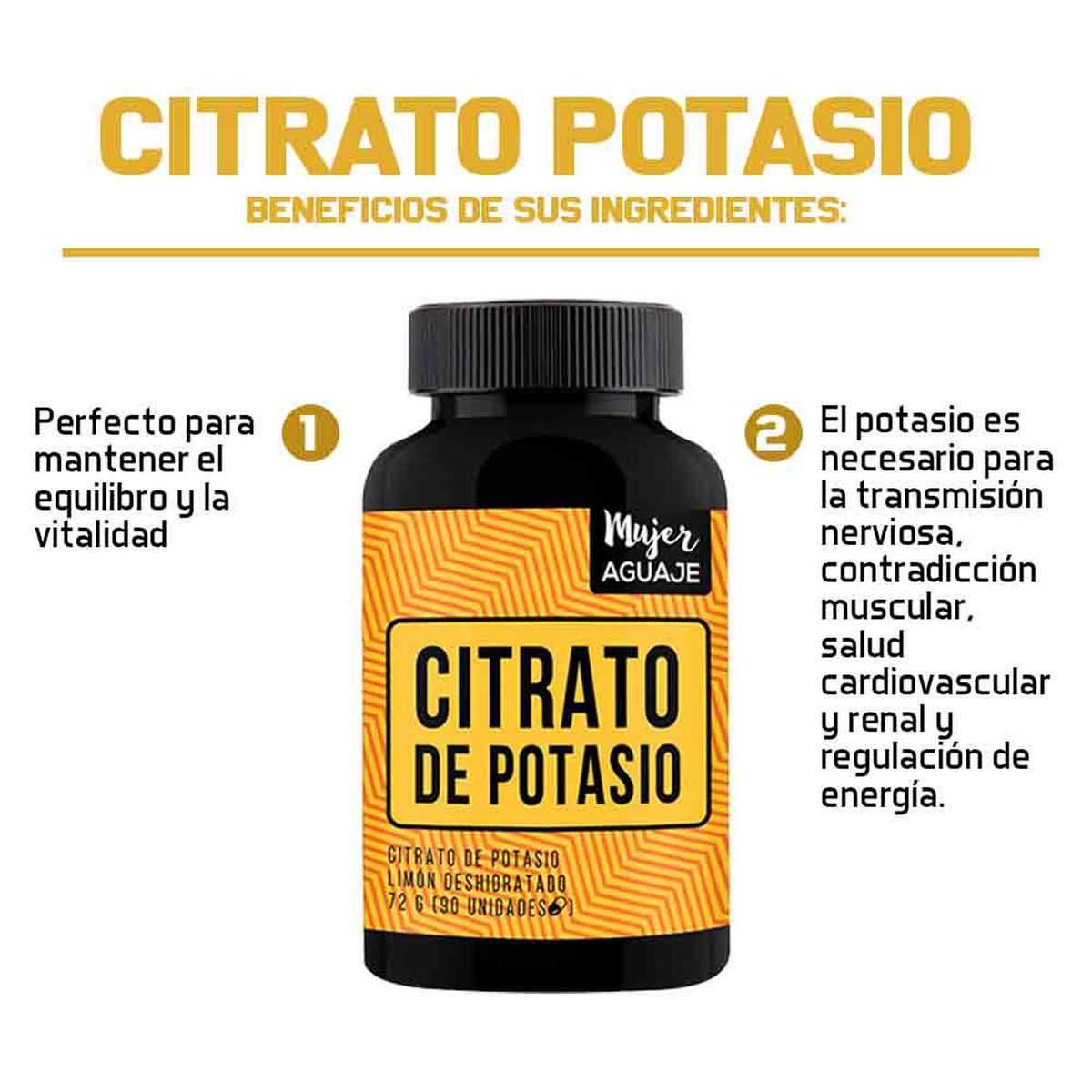 MUJER AGUAJE - Resvera Power + Citrato de Potasio Mujer Aguaje