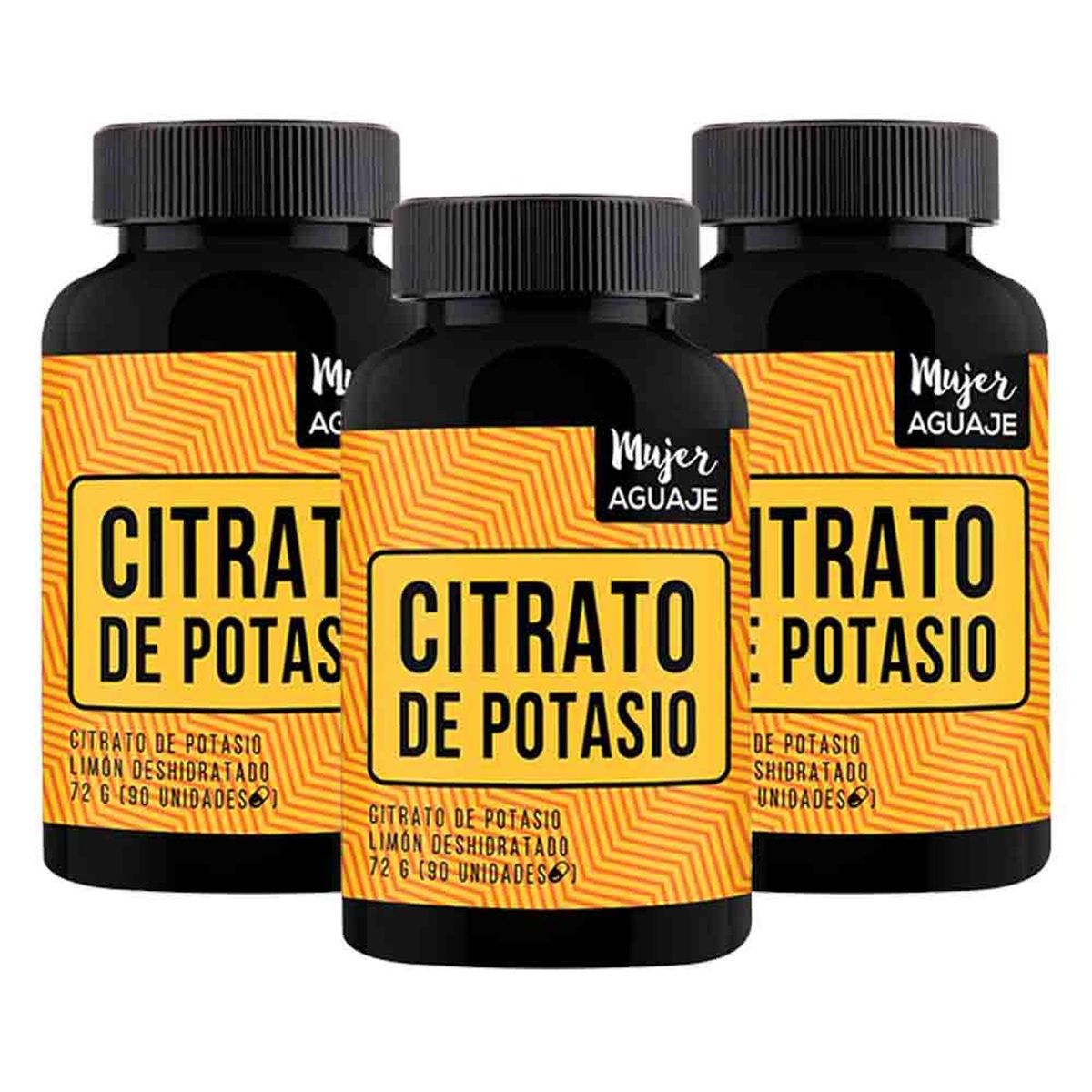 MUJER AGUAJE - Citrato de Potasio 90 Cápsulas Mujer Aguaje - Pack x 3