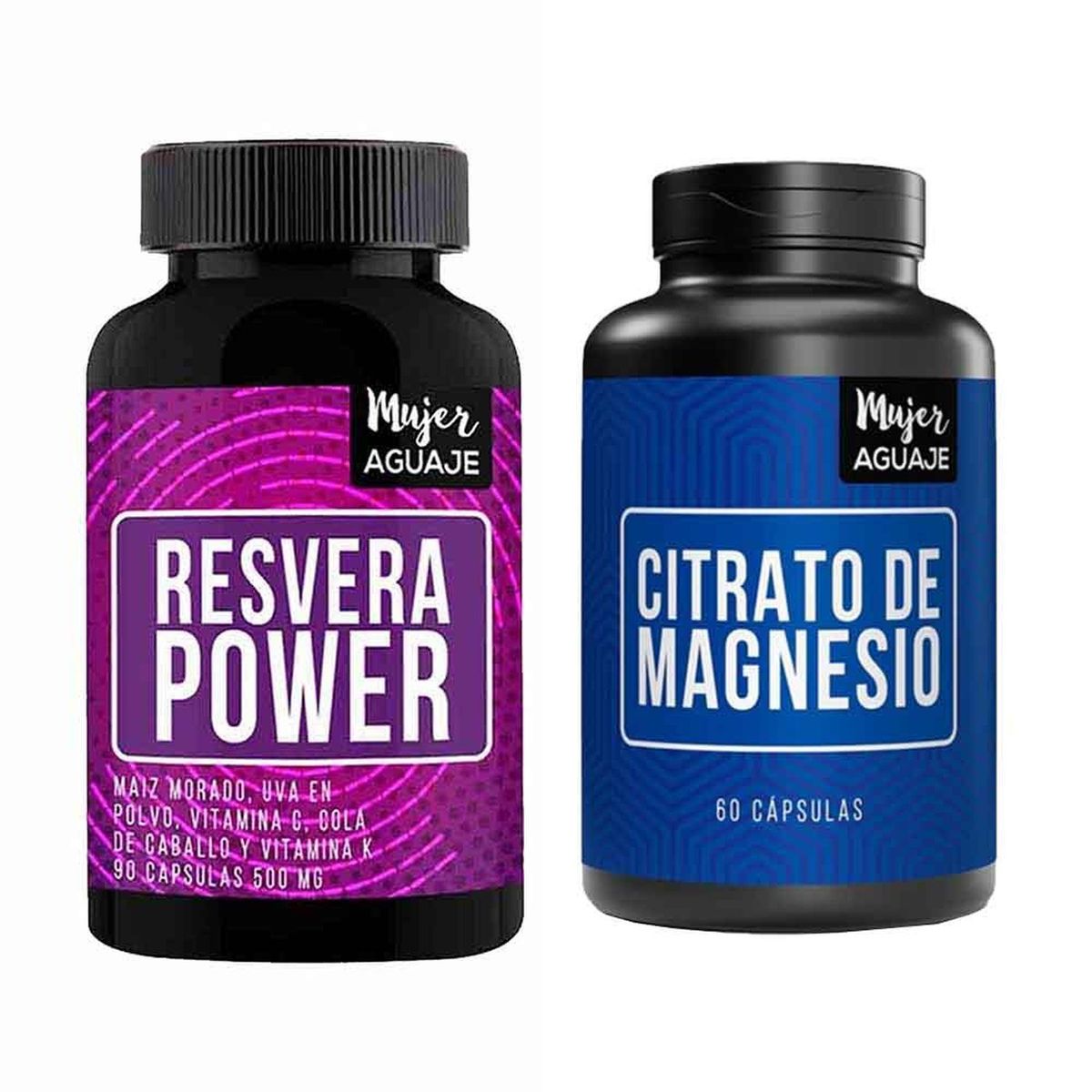 MUJER AGUAJE - Resvera Power Cápsulas + Citrato de Magnesio Cápsulas