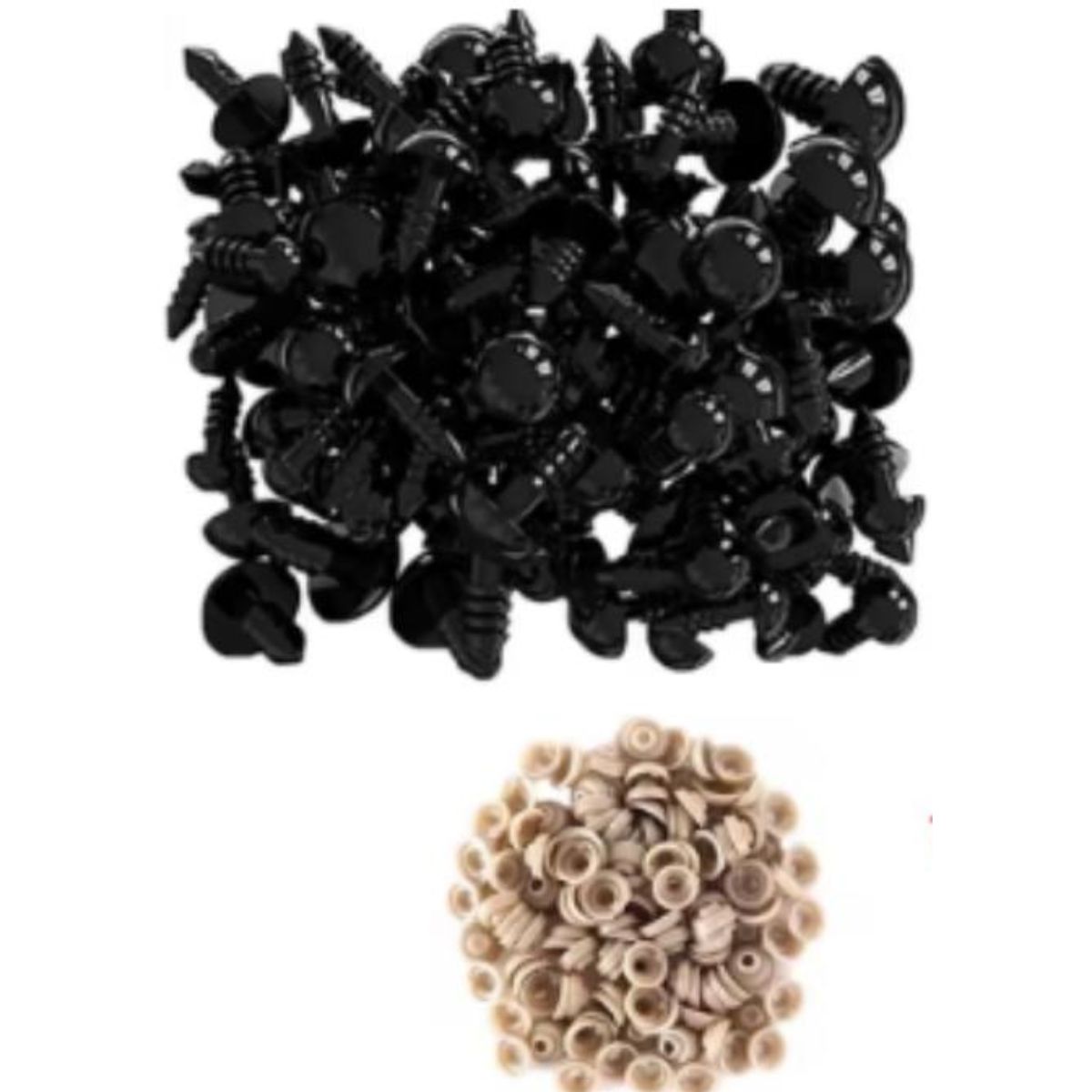 GENERICO - 100 Ojos De Seguridad 5mm Amigurumis Peluches Muñecos Ojitos