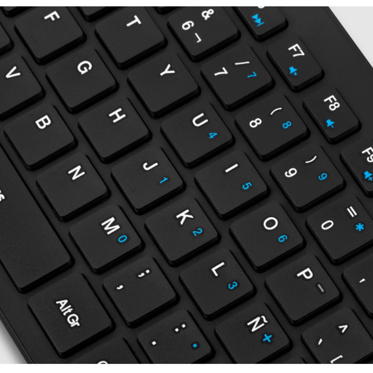 MICRONICS - Teclado Multimedia PASCAL+ SLIM MIC K500 USB MICRONICS