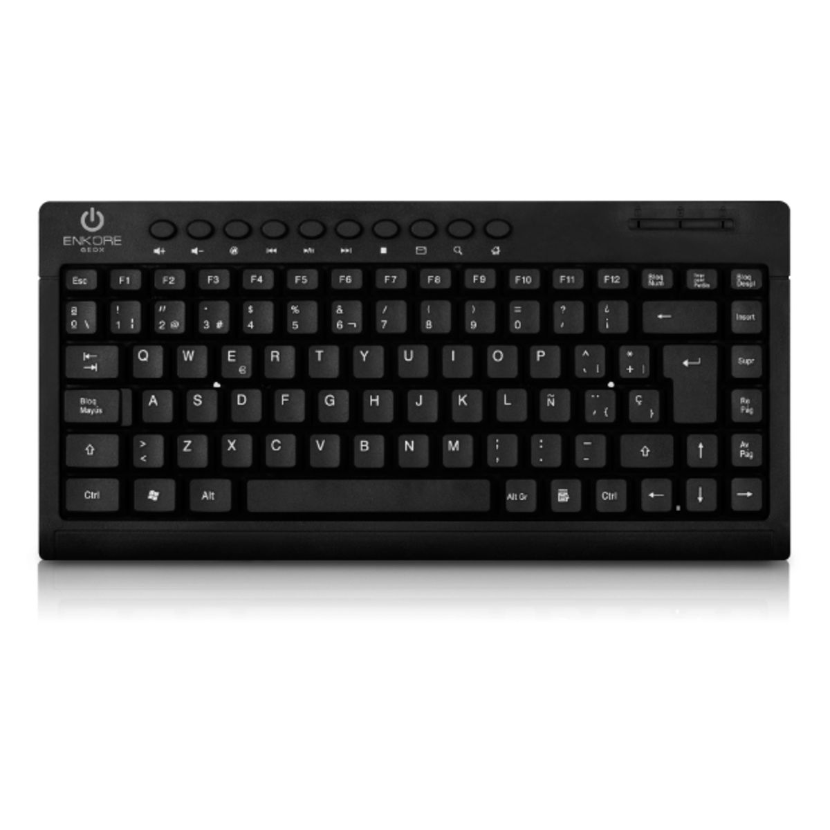 ENKORE - Teclado Multimedia Inalámbrico GEOX SLIM ENK303 USB ENKORE