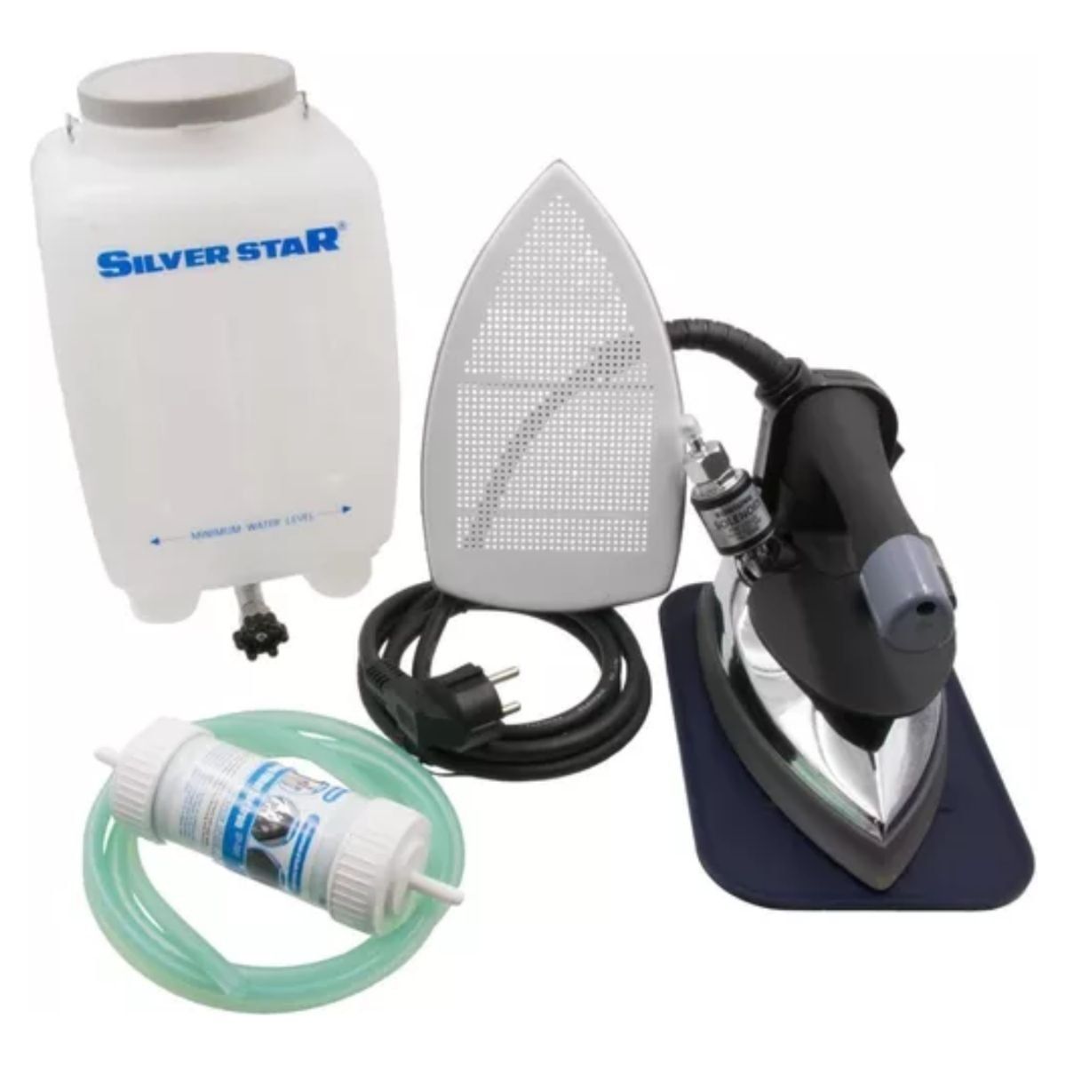 SILVER STAR - Plancha De Vapor Industrial Silver Star con Filtro +1 Zapata
