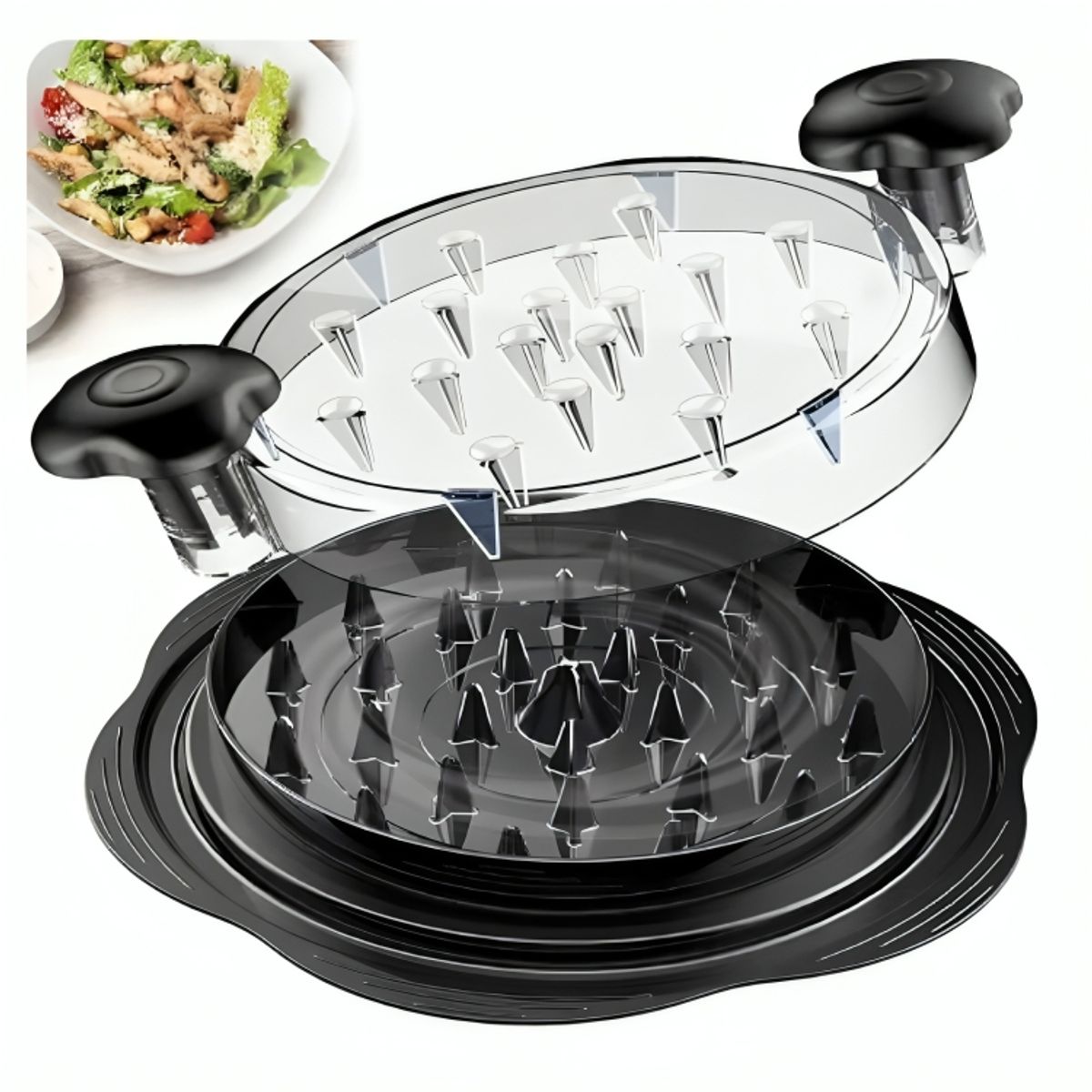 GENERICO - Triturador de Alimentos Carnes para Cocina Deshilachador de Pollo