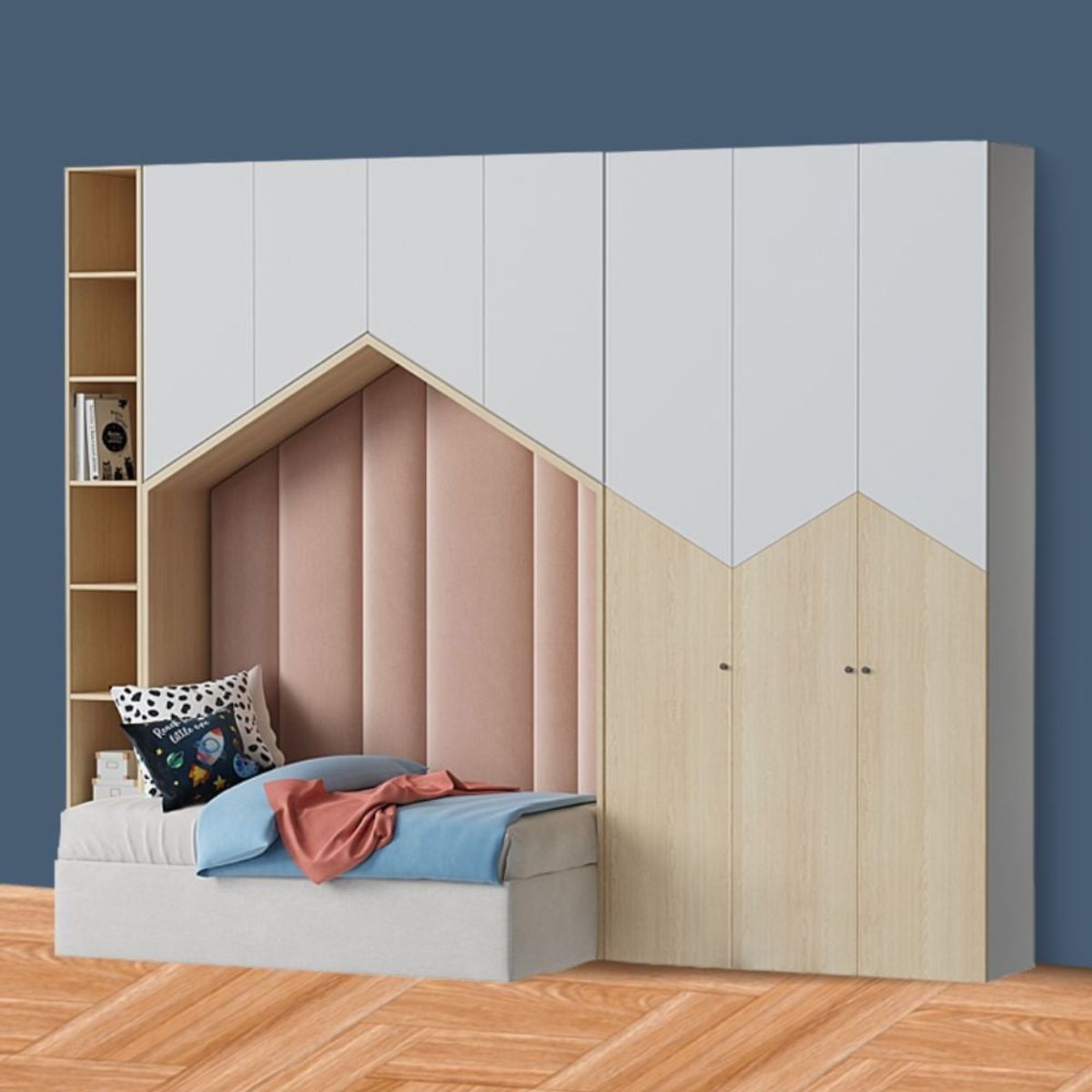 GENERICO - Camarote Infantil Trento+ Estante 1.5 plz