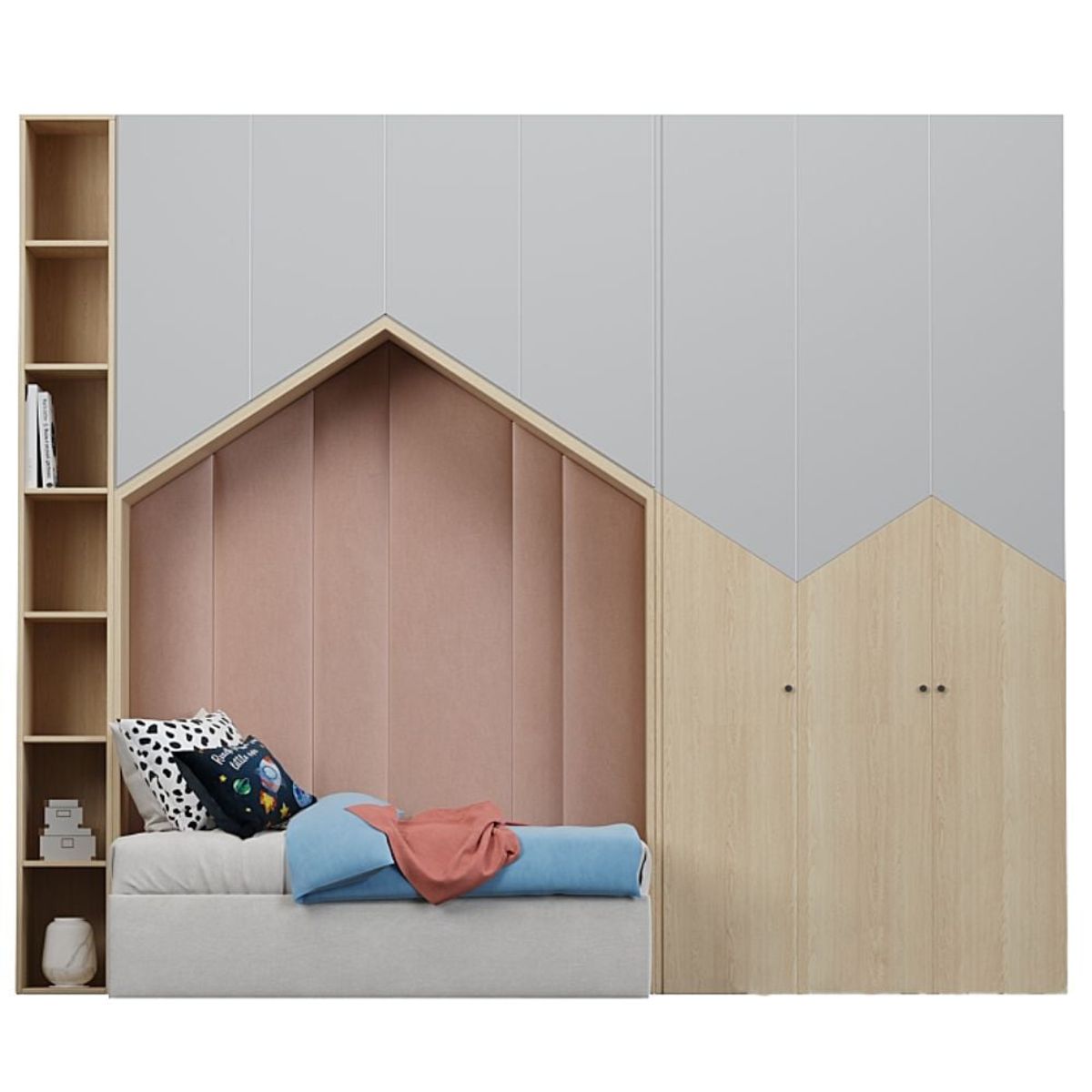 GENERICO - Camarote Infantil Trento+ Estante 1.5 plz