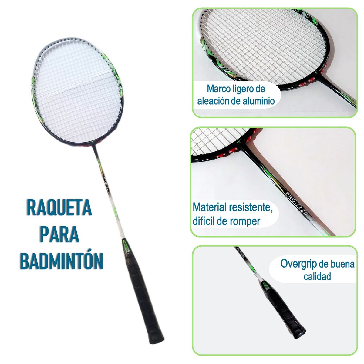 TORNEO - RAQUETAS PARA BÁDMINTON PRO-7725 TORNEO