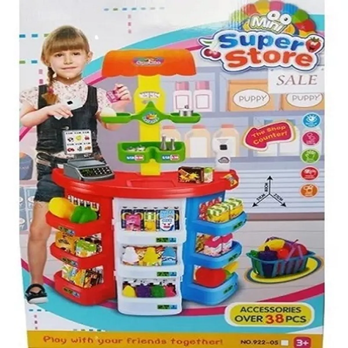 GENERICO - Juguete Set Supermercado de 38  pzs para niños