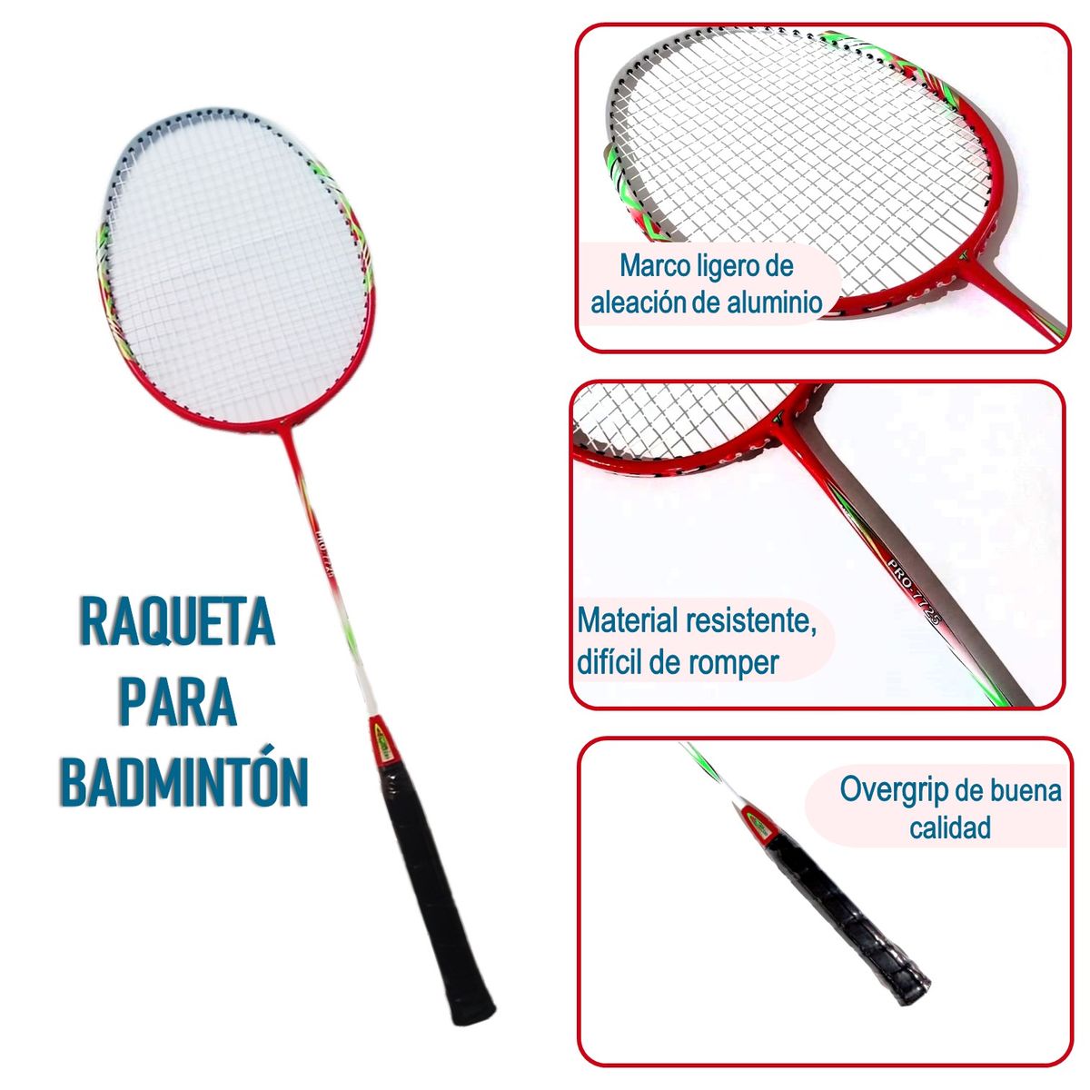 TORNEO - RAQUETAS PARA BÁDMINTON PRO-7725 TORNEO
