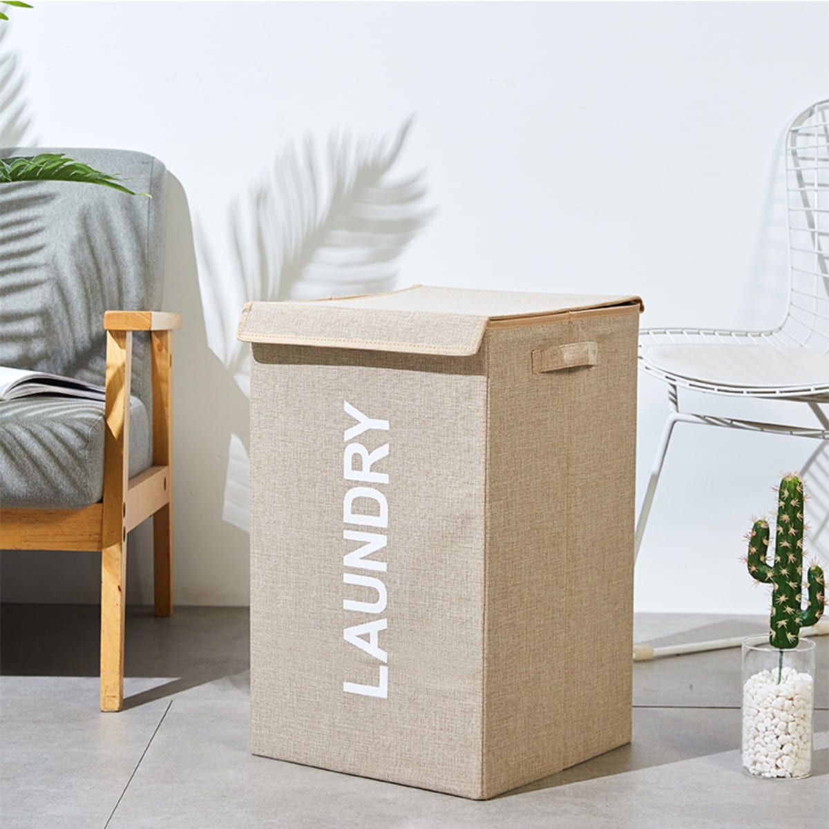 ELMEJORPRECIO - Cesto de Ropa Plegable para Lavandería Modelo Box Arena