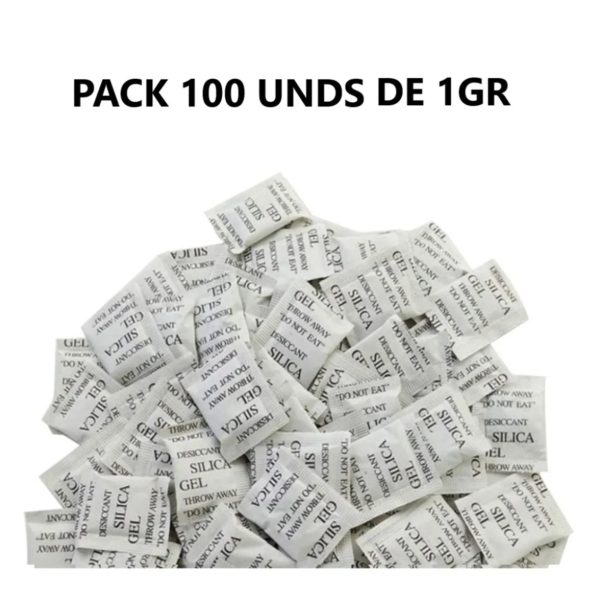 GENERICO - Gel Silica Pack De 100 Unidades De 1gr