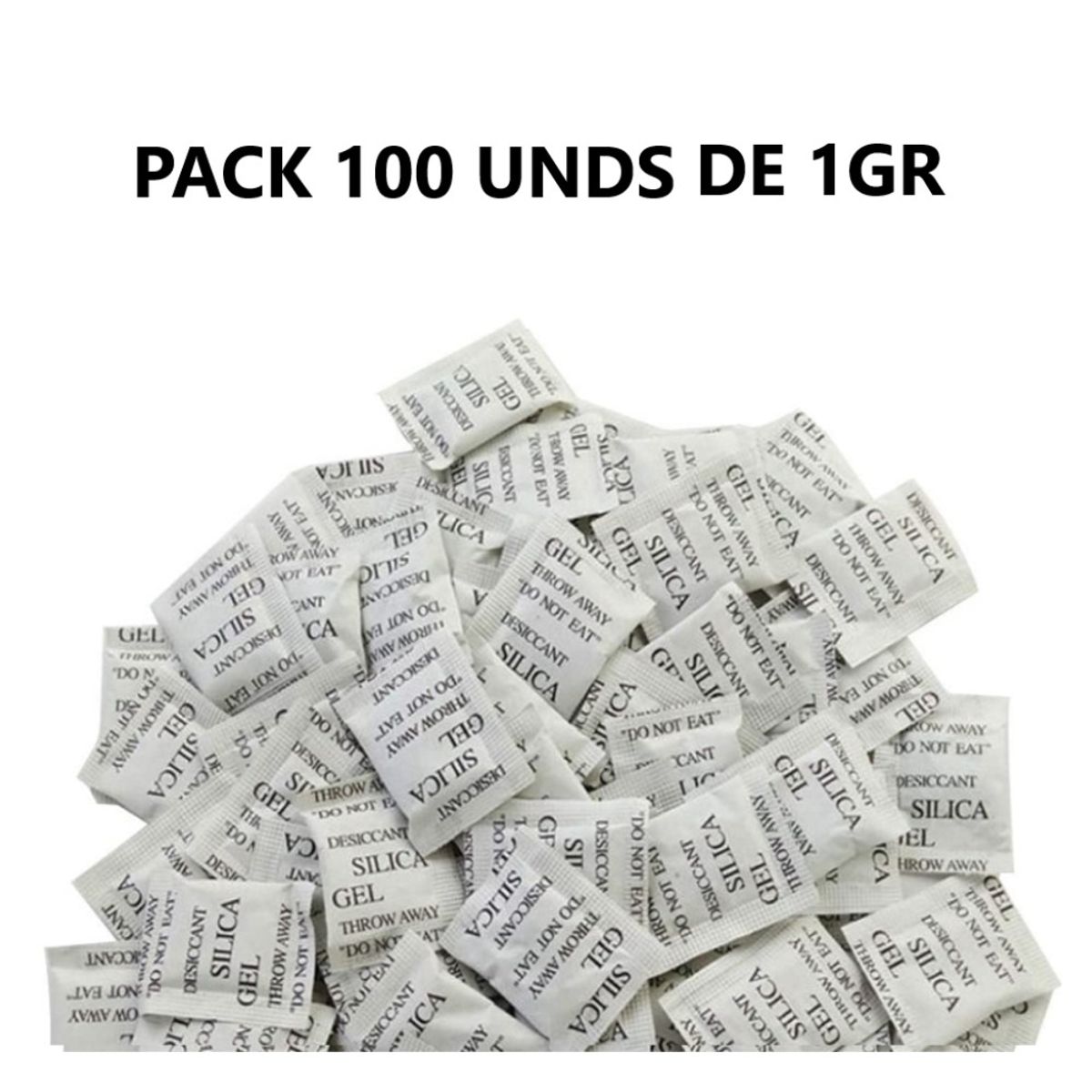 GENERICO - Gel Silica Pack De 100 Unidades De 1gr
