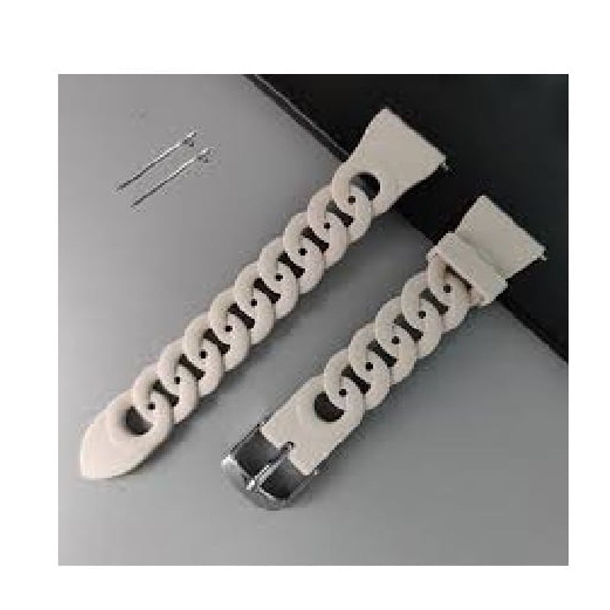 GENERICO - Correa Soft Trenzada para Applewatch 42-44-45-49mm Blanco