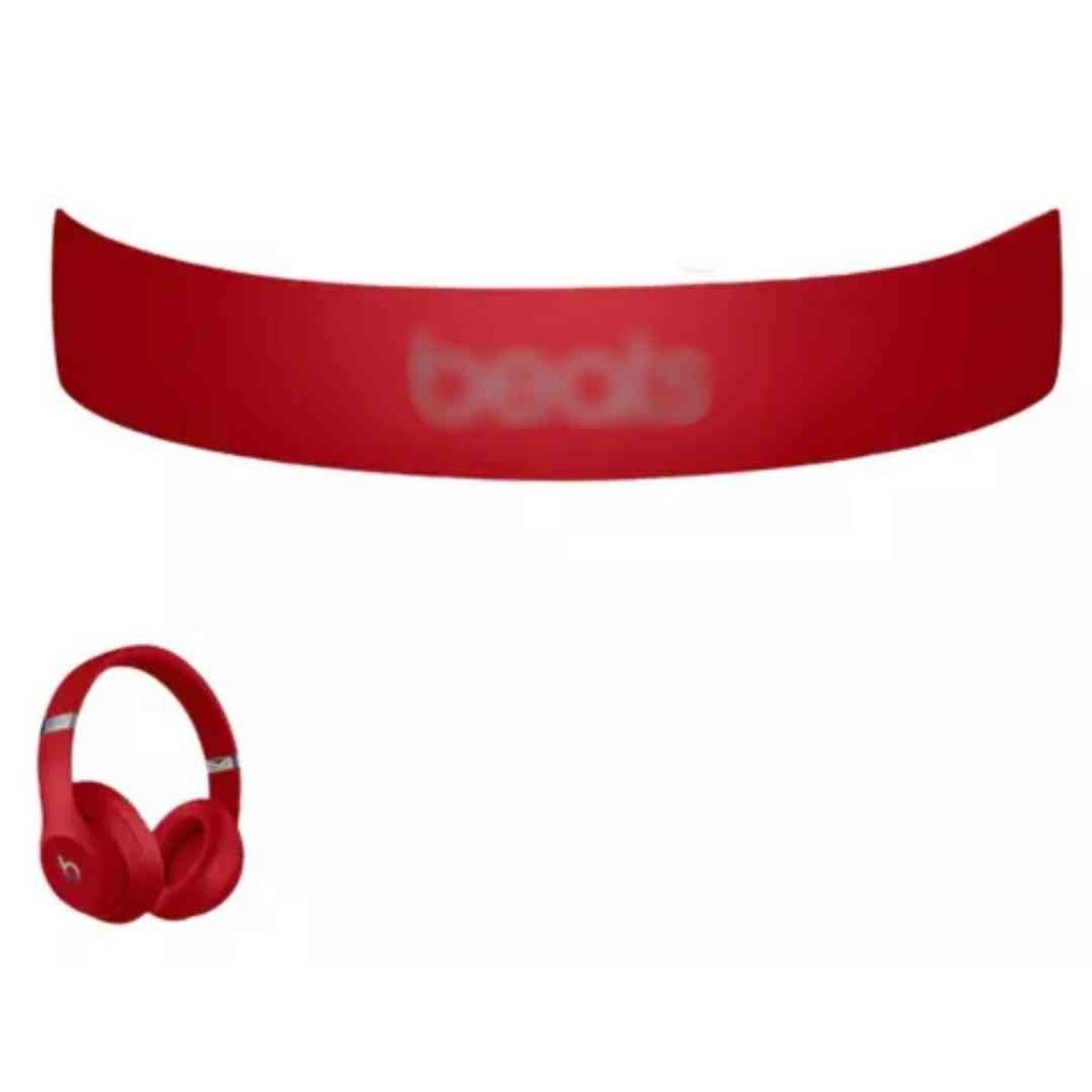 GENERICO - Repuesto De Vincha Diadema Para Audifonos Beats Studio 2 3 Rojo