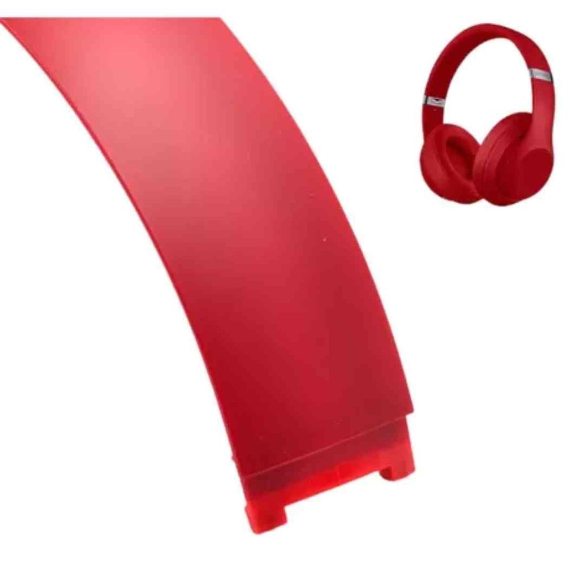 GENERICO - Repuesto De Vincha Diadema Para Audifonos Beats Studio 2 3 Rojo