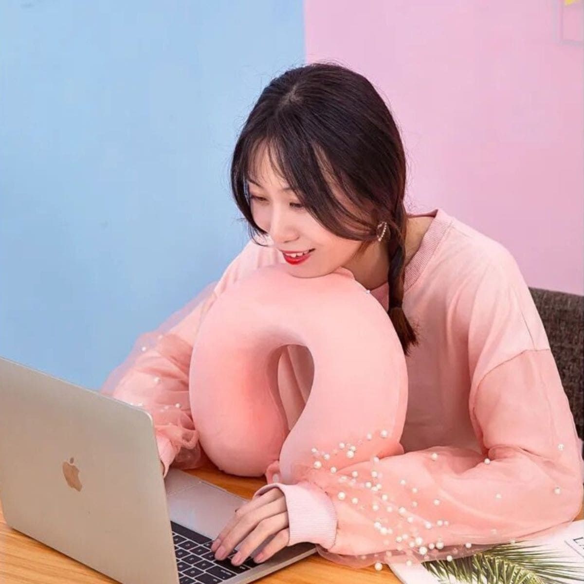 ELMEJORPRECIO - Cojín para Cuello Ergonómico Modelo Dona L7