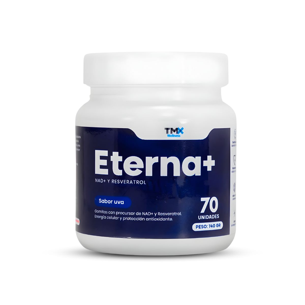 TMX - PACK X 02 - Resveratrol NAD en gomitas TMX 70 unidades - Eterna+