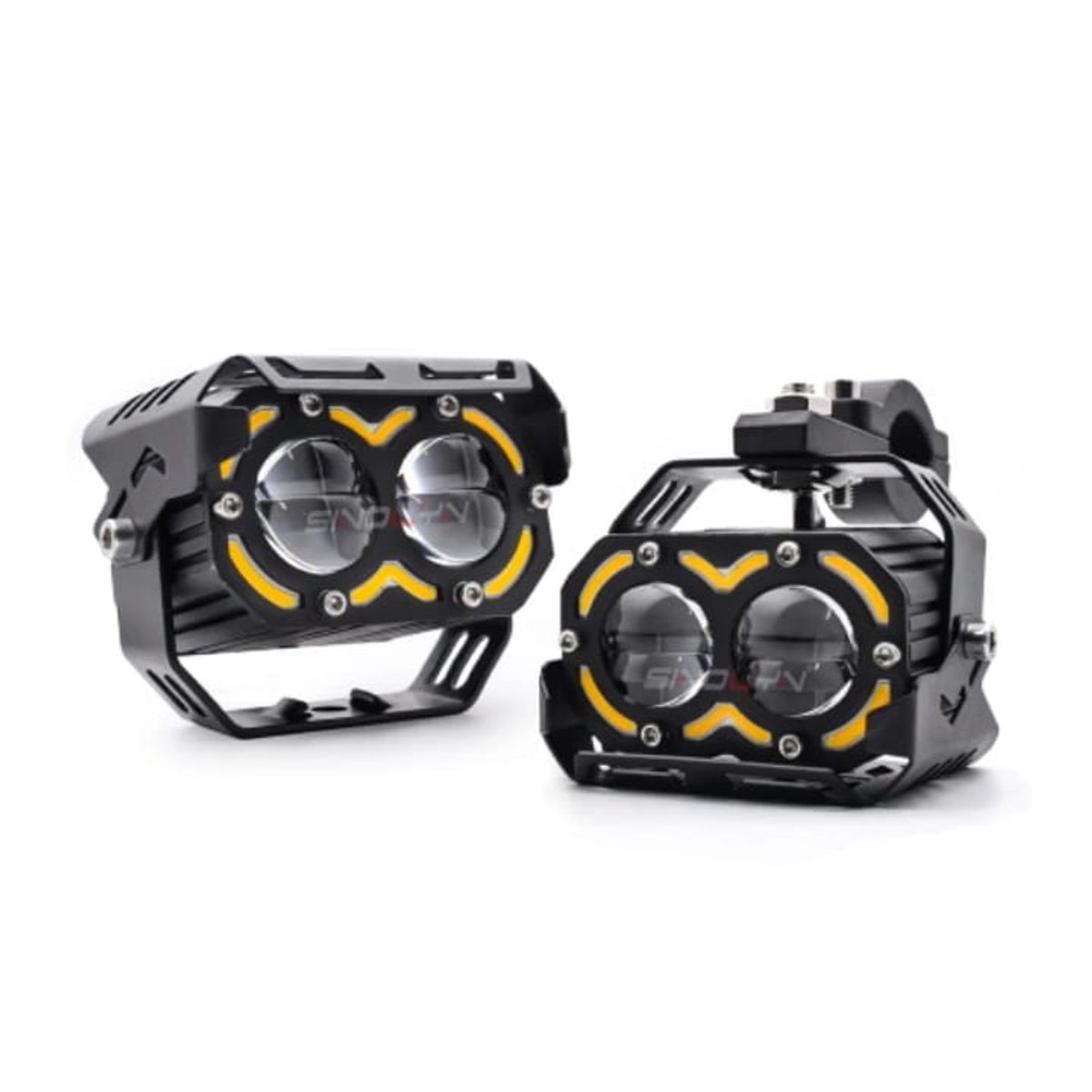 GENERICO - PAR FARO EXPLORADOR 2LED 86W DLR AMBAR