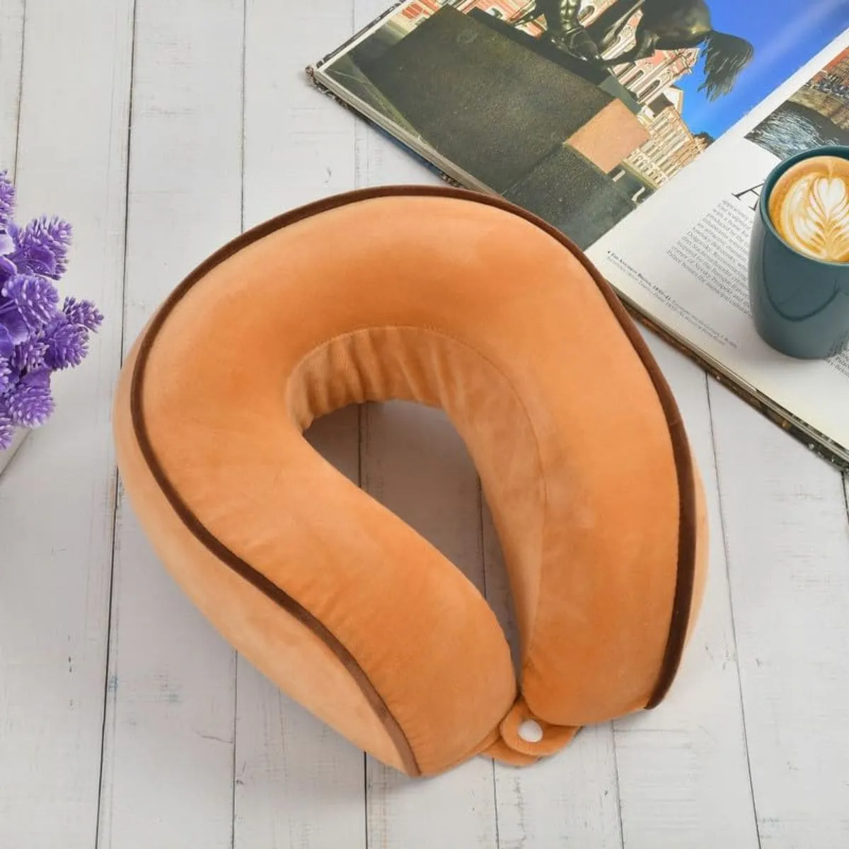 ELMEJORPRECIO - Cojín para Cuello Almohadilla Cervical de Viaje Modelo Franja M4