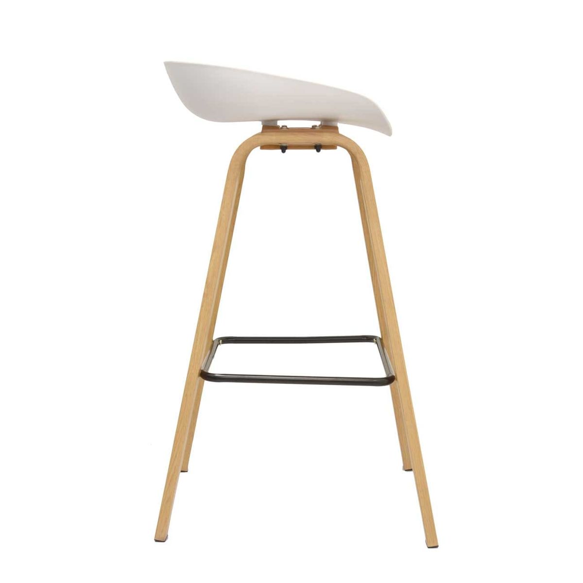 OFIDEAS - Silla Para Bar Fija Misuri Color Blanco Ofideas