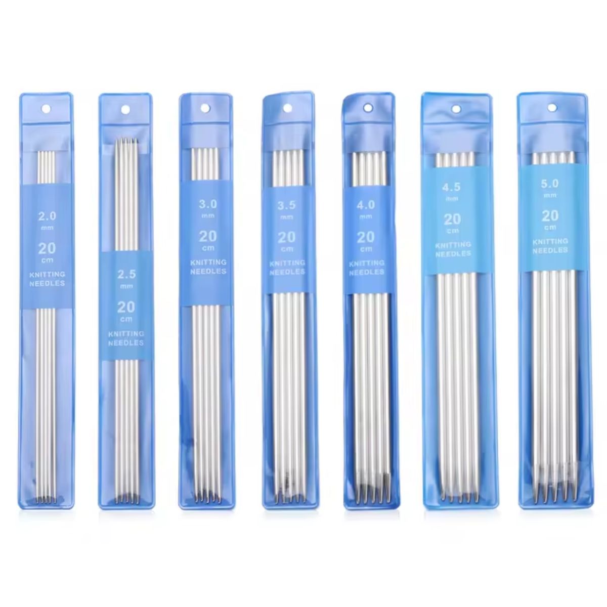 GENERICO - Agujas Palitos De Tejer Rectas - Por 7 Juegos