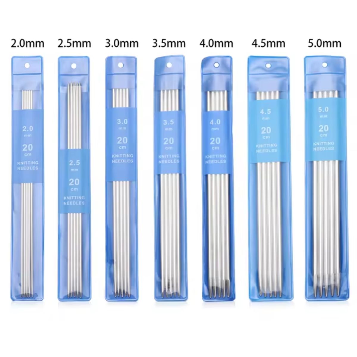 GENERICO - Agujas Palitos De Tejer Rectas - Por 7 Juegos