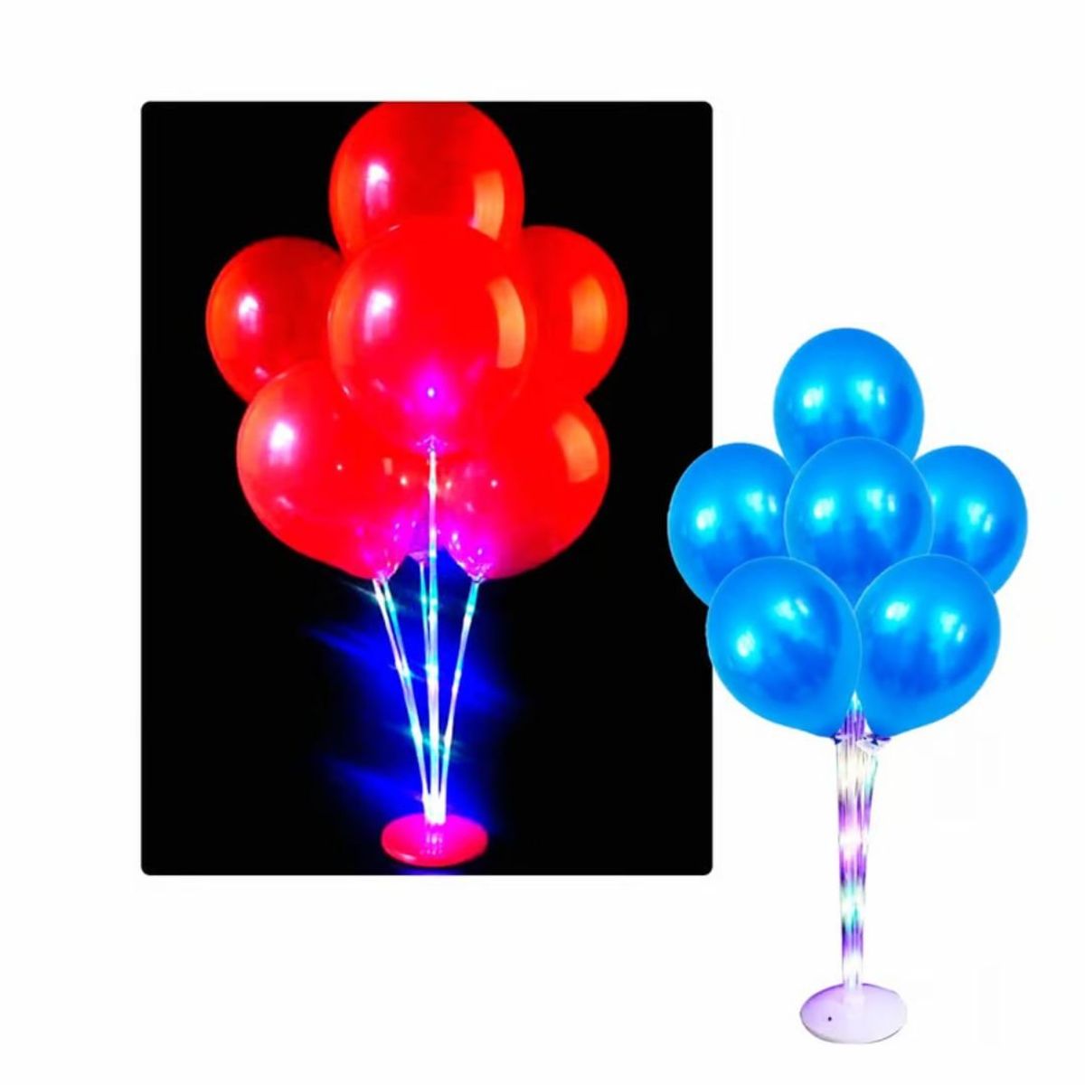 GENERICO - soporte / parante para globos luced led de 70 cm