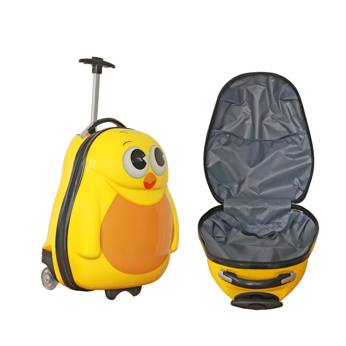 GENERICO - Maletas de viaje para niños con ruedas dibujitos